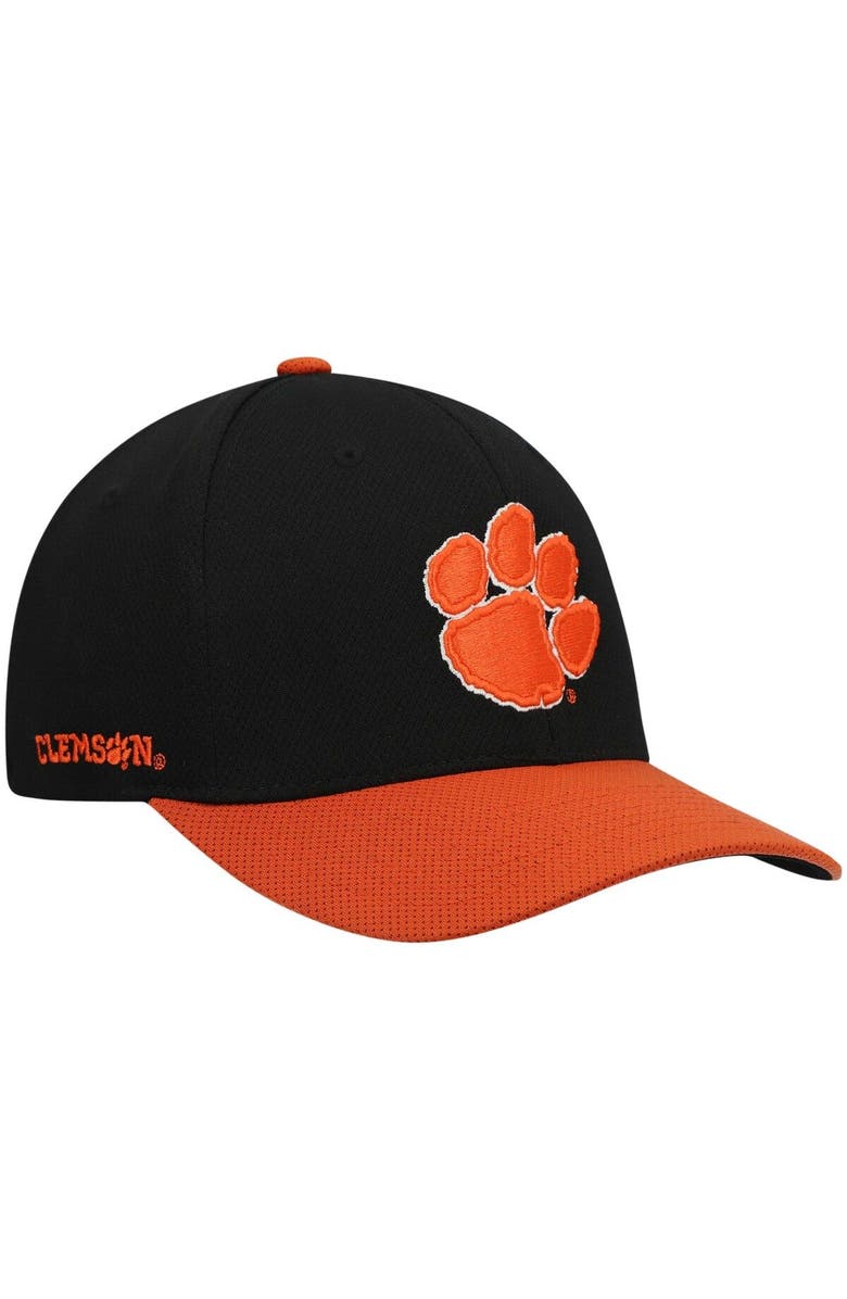 TOP OF THE WORLD Men's Top of the World Black/Orange Clemson Tigers Two-Tone Reflex Hybrid Tech Flex Hat, Main, color, Black