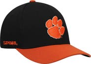 TOP OF THE WORLD Men's Top of the World Black/Orange Clemson Tigers Two-Tone Reflex Hybrid Tech Flex Hat