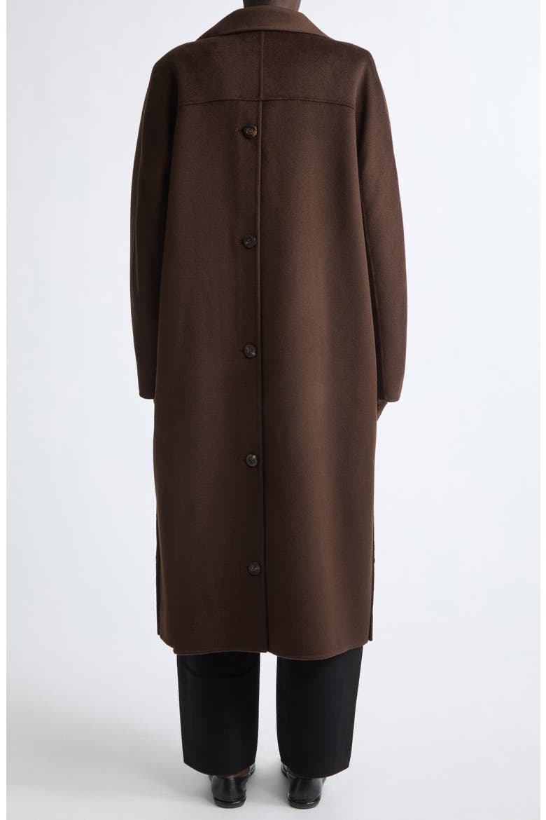 Wool & Cashmere Coat, Alternate, color, DARK OAK