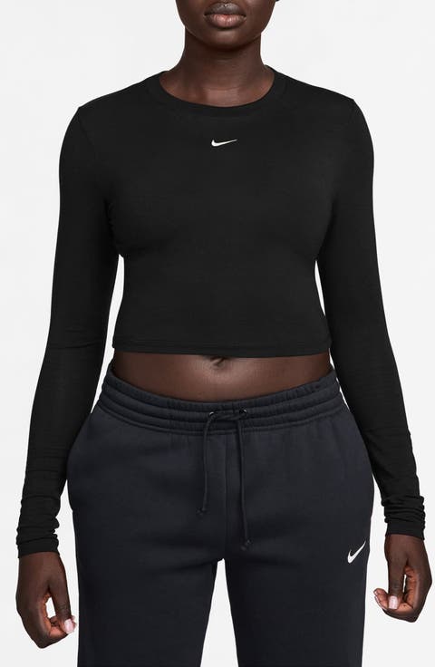 Sportswear Chill Knit Slim Long Sleeve Crop T-Shirt