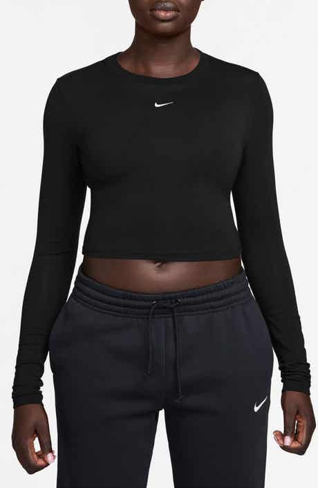 Nike Sportswear Chill Knit Slim Long Sleeve Crop T-Shirt