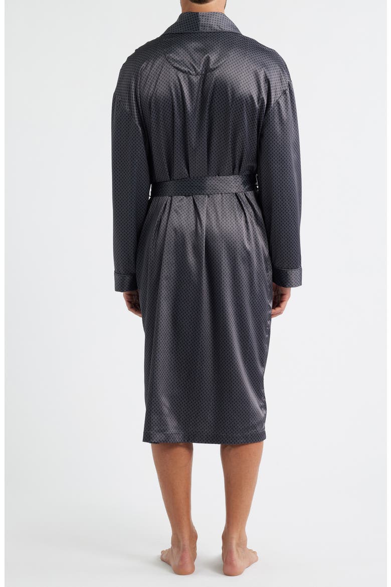 Dreams of Satin Robe, Alternate, color, BLACK