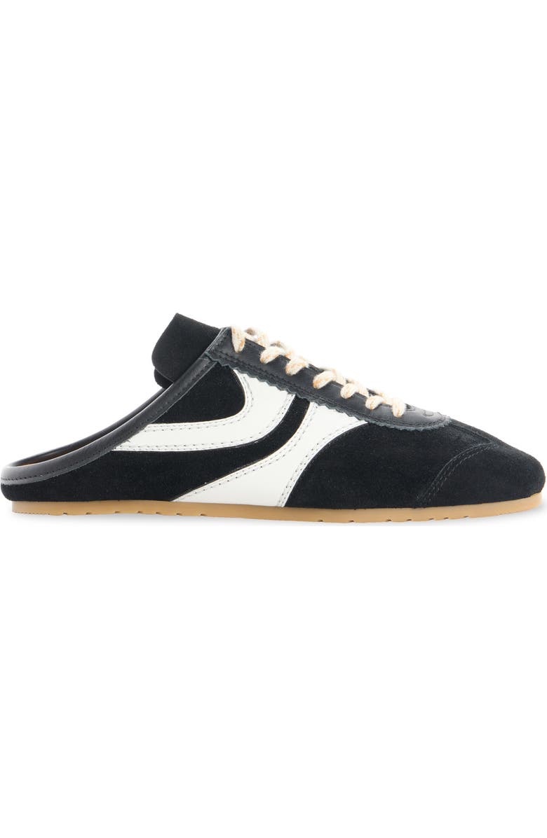 Dries Van Noten Slim Sneaker Mule, Alternate, color, 998 Black/ White