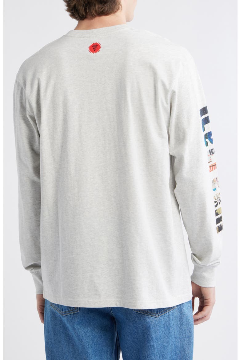 Cone Man Graphic Long Sleeve T-Shirt, Alternate, color, LIGHT GRAY
