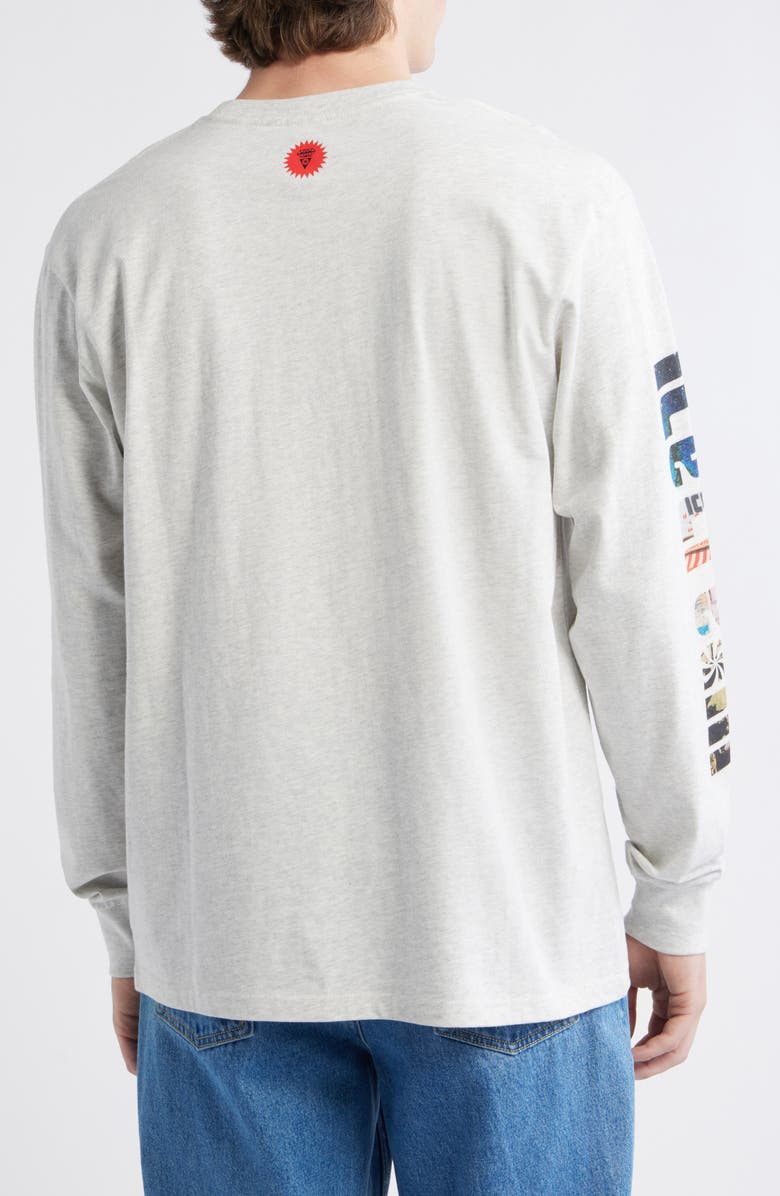ICECREAM Cone Man Graphic Long Sleeve T-Shirt, Alternate, color, Light Gray