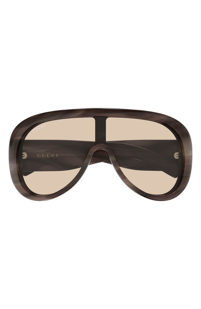 Gucci 99mm Navigator Sunglasses, Main, color, Havana
