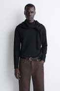COS Slim Merino Wool Mock-Neck Sweater