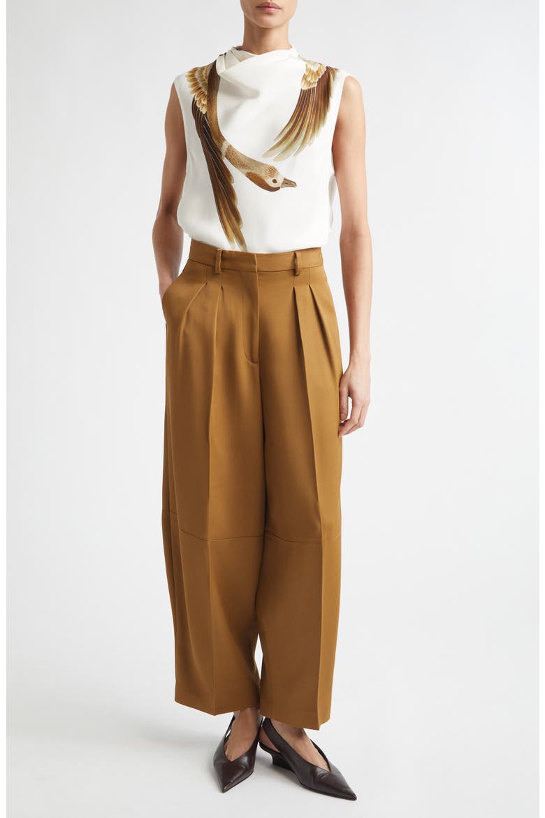 Arlie Silk Top, Alternate, color, IVORY GOOSE