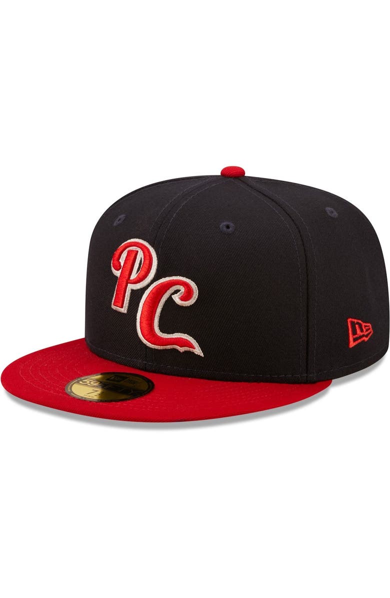 New Era Men's New Era Navy Peoria Chiefs Authentic Collection 59FIFTY Fitted Hat, Main, color, Navy