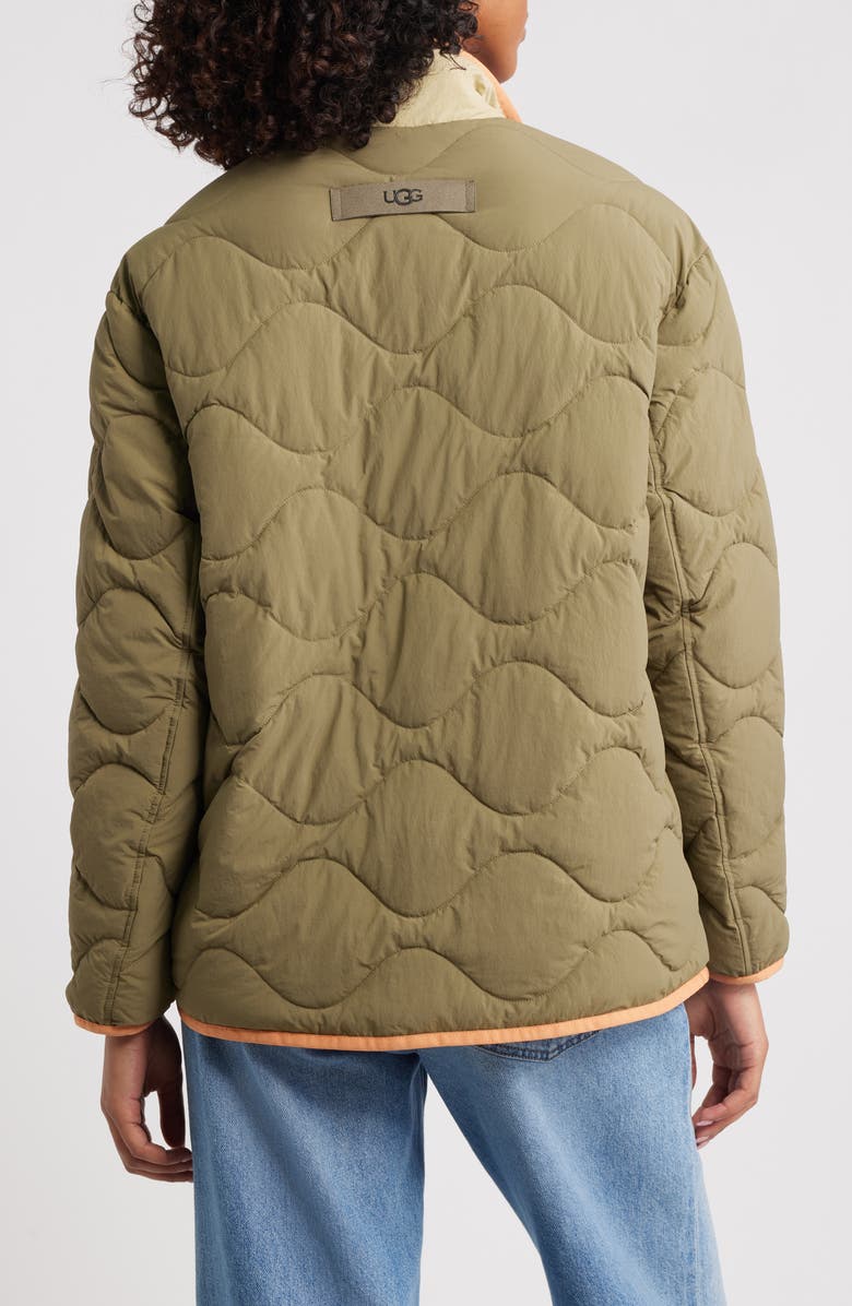 UGG<sup>®</sup> Jazlyn Quilted Jacket, Alternate, color, Burnt Olive