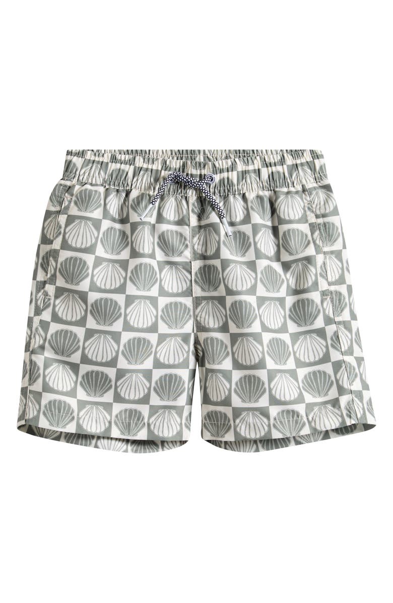 Boardies Kids' Ilfracombe Swim Trunks, Main, color, Olive/ Cream