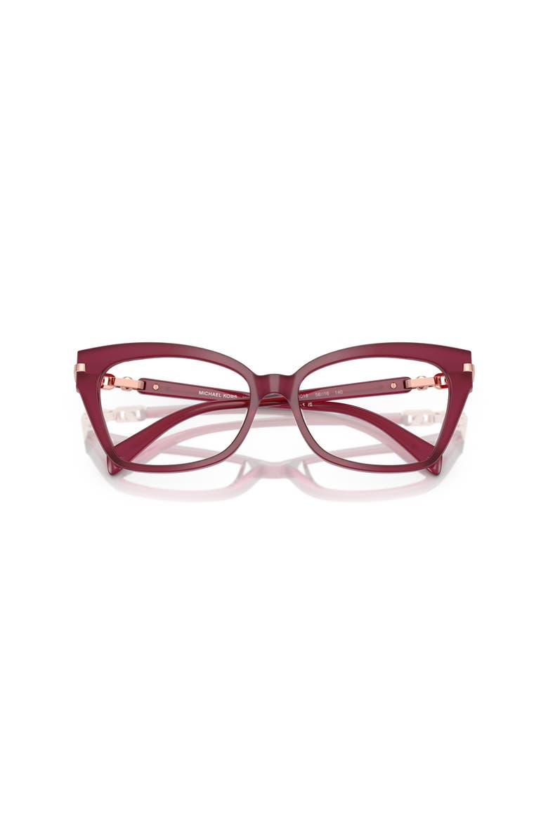 54mm Square optical glasses, Alternate, color, Red