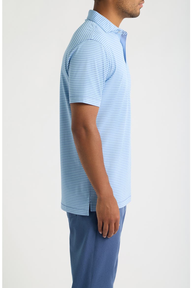 Verse Stripe Crown Crafted Performance Jersey Golf Polo, Alternate, color, WINDY BLUE / BLUE FROST