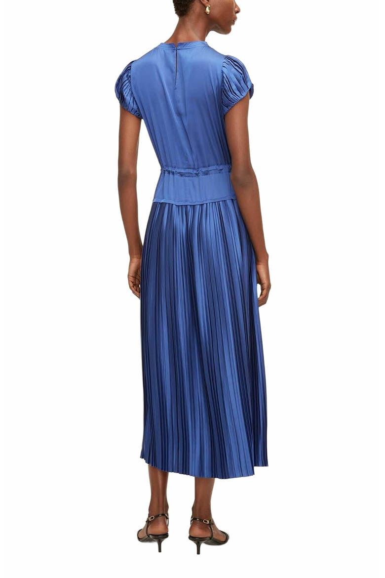 Pleated Sleeve Dress, Alternate, color, Cobalt