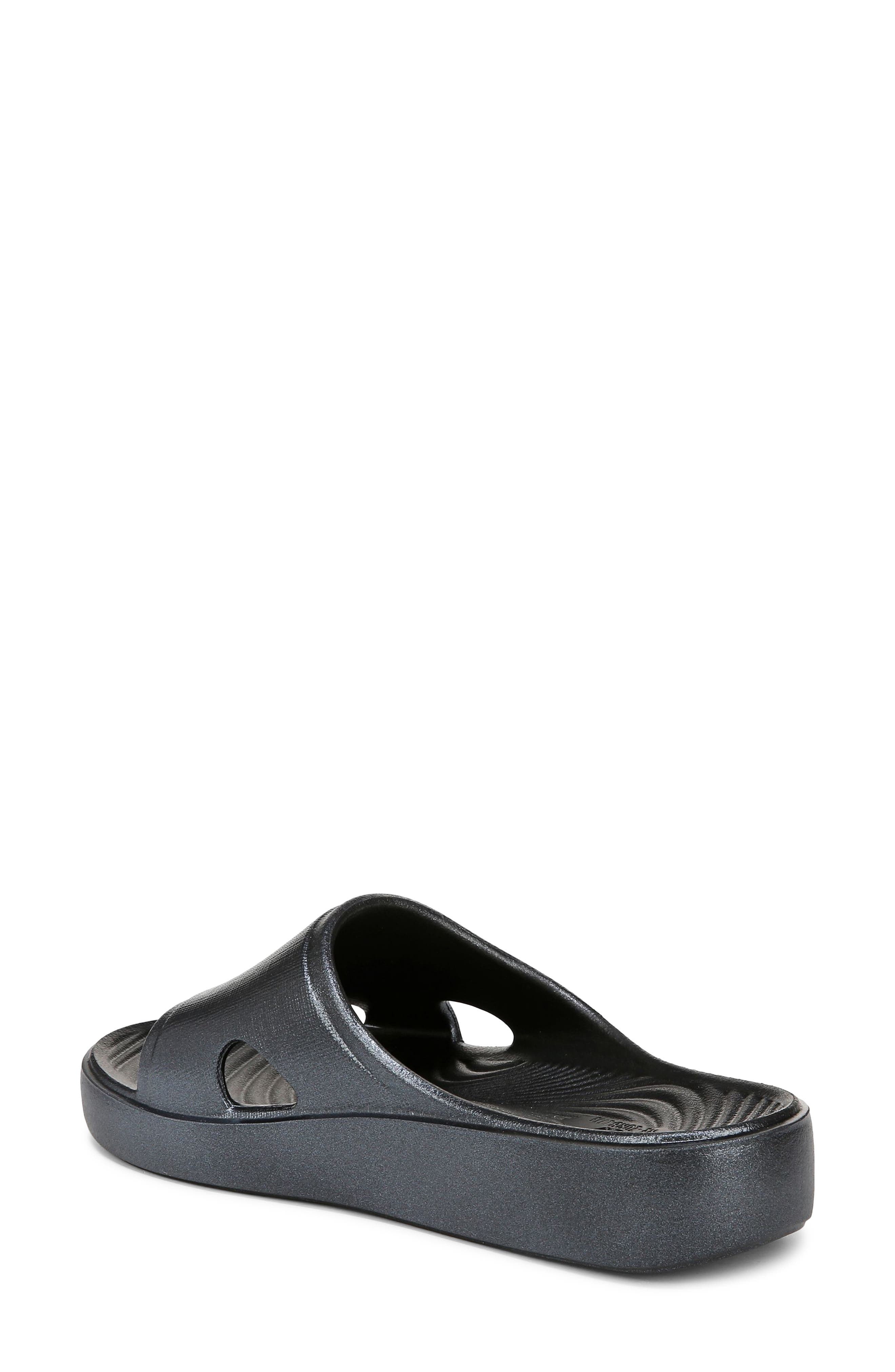 Rykä Soothe Slide Sandal, Alternate, color, Black Pearl