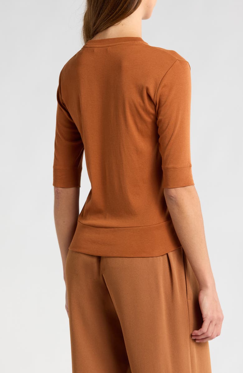 Vince Cotton Elbow Sleeve Sweater, Alternate, color, Canyon