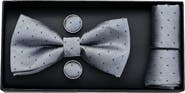 MOUSTACHE Textured Bow Tie Set