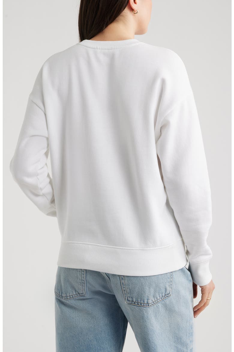 Embroidered Montauk Sailing Graphic Sweatshirt, Alternate, color, WHITE MONTAUK SAILING