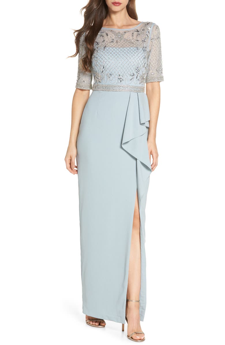 Adrianna Papell Beaded Gown, Main, color,