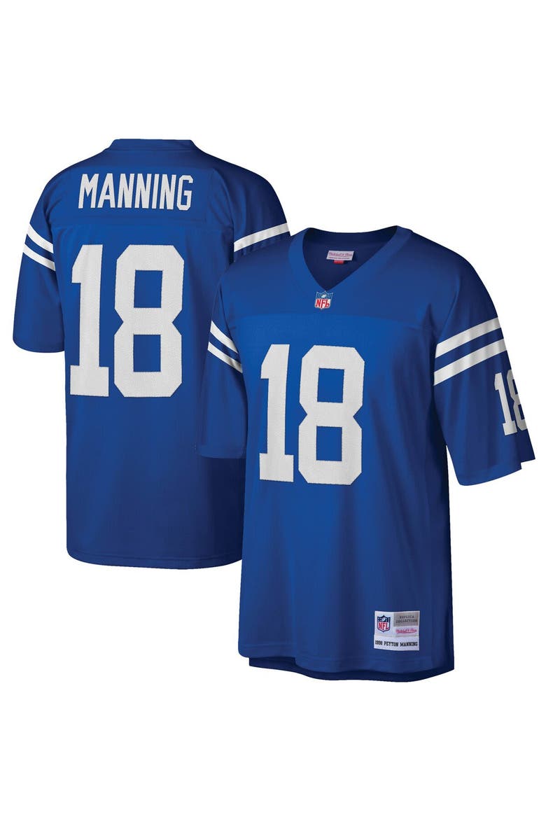 Men's Mitchell & Ness Peyton Manning Royal Indianapolis Colts Legacy Replica Jersey, Main, color, Royal
