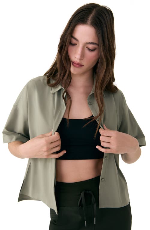 Lole Olivie Upf Short Sleeve Button-up Shirt