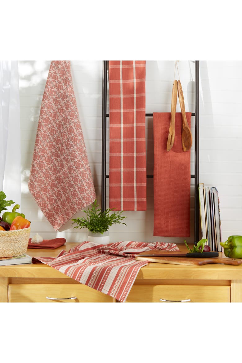 Everyday Assorted Dishtowel & Dishcloth Set/5, Alternate, color, Spice
