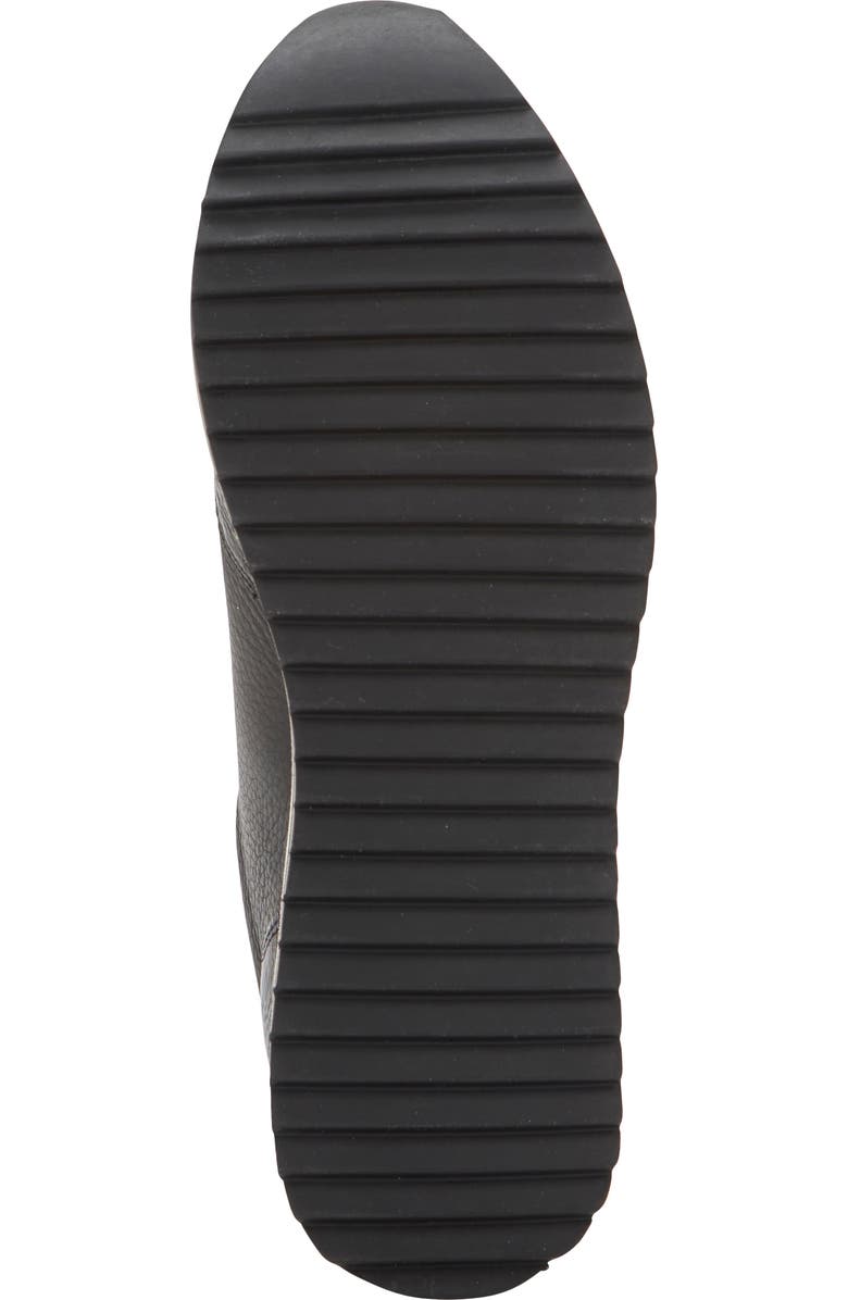 JOHNSTON & MURPHY COLLECTION Gracie Side Zip Sneaker, Alternate, color, Black Calfskin/ Patent Leather