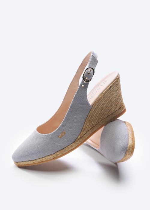 Viscata Palomera Canvas Espadrille Wedges In Ash