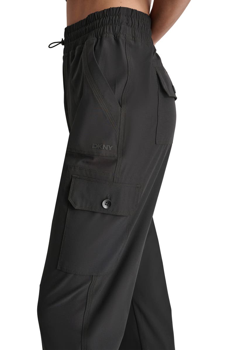 DKNY Cargo Joggers, Alternate, color, Black