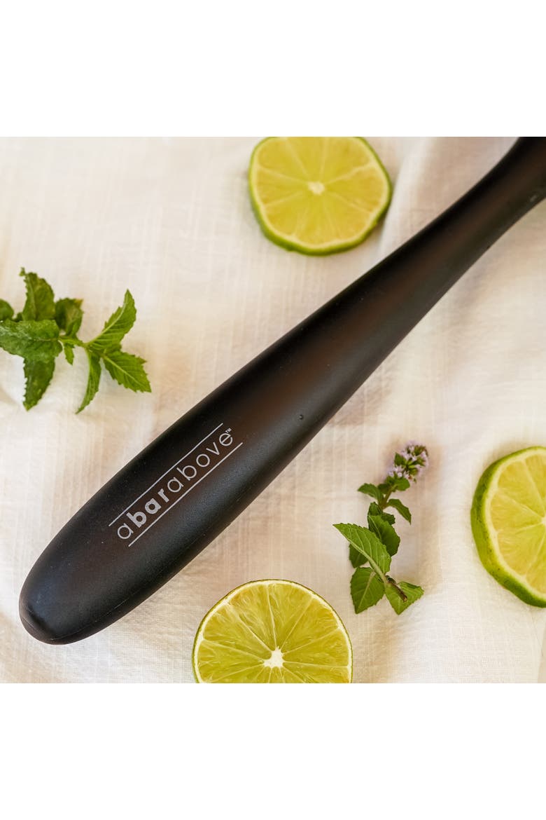Plastic Cocktail Muddler, Alternate, color, Black