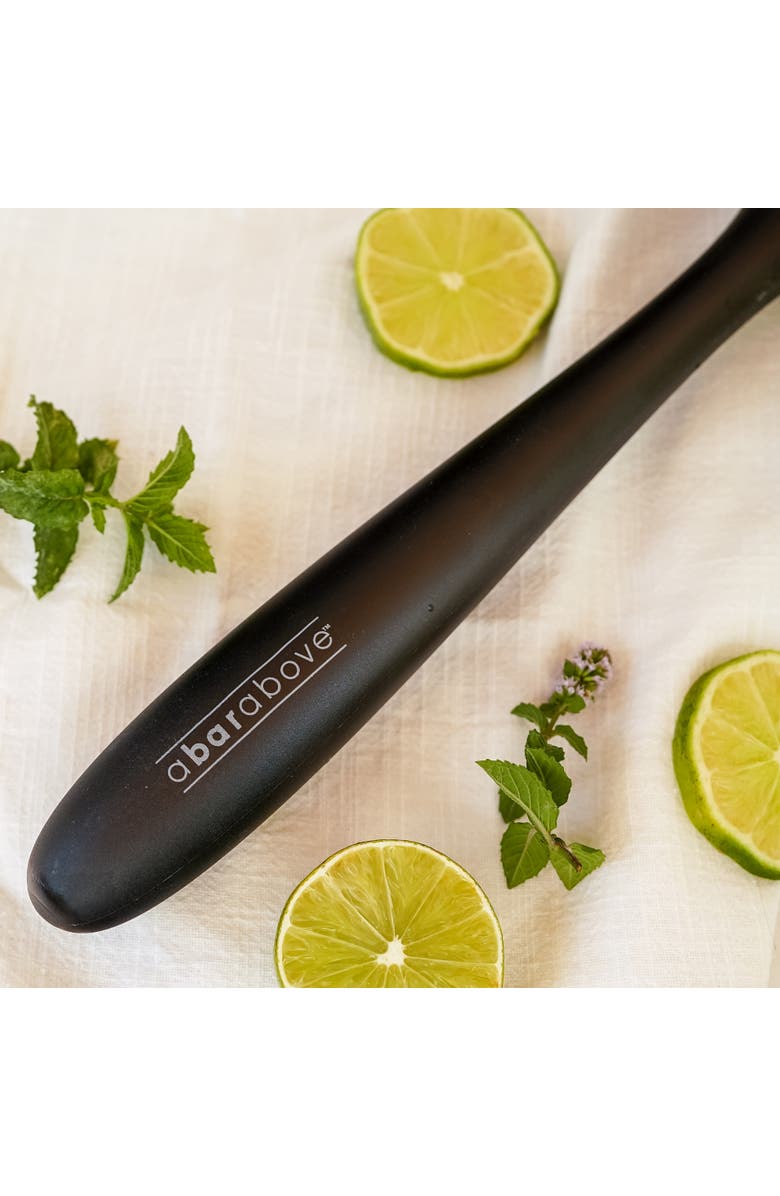 A Bar Above Plastic Cocktail Muddler, Alternate, color, Black