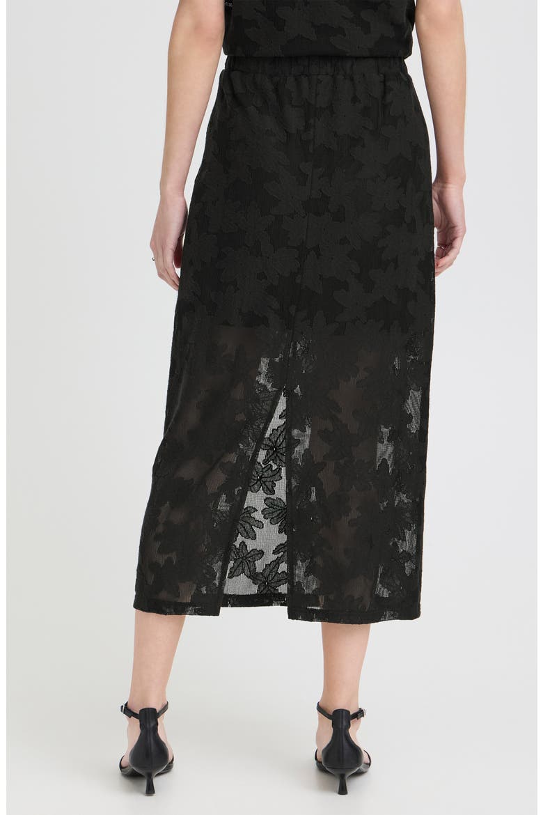 Lace Maxi Skirt, Alternate, color, BLACK