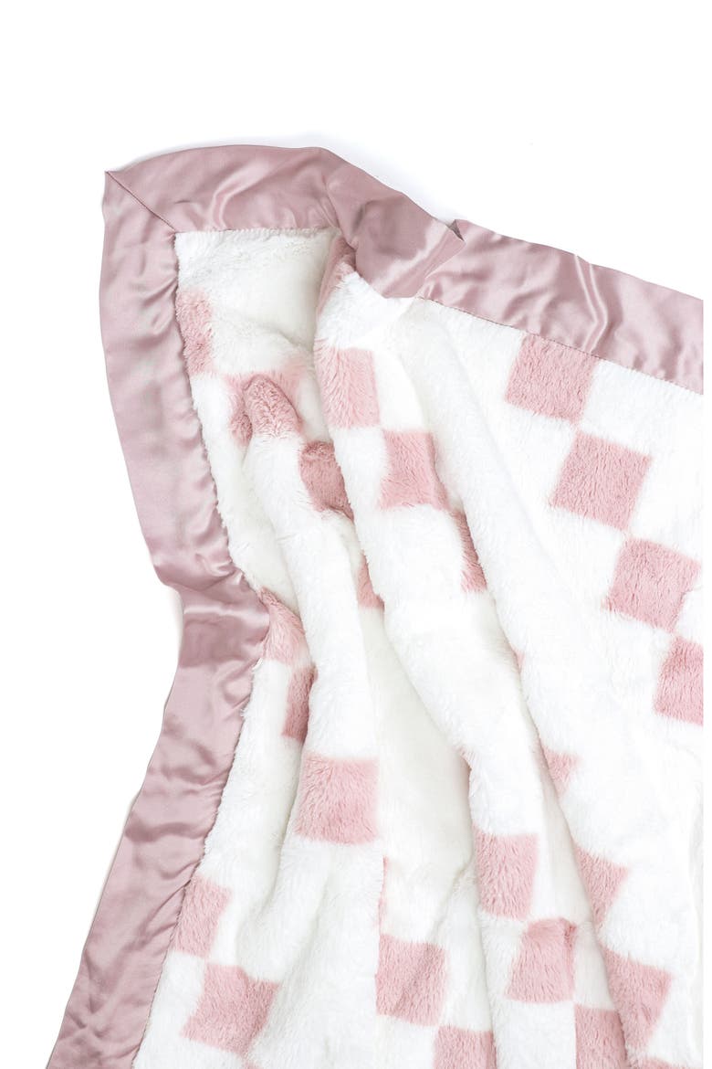 Stairway Luxe Strand Faux Fur Blanket, Alternate, color, DUSTY PINK