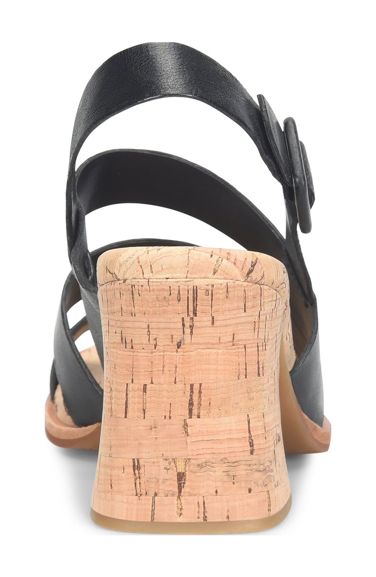 Kork-Ease<sup>®</sup> Cate Slingback Sandal, Alternate, color, Black Leather