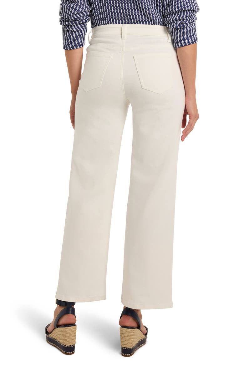 Forward Seam Wide Leg Ankle Jeans, Alternate, color, PAPER WHITE