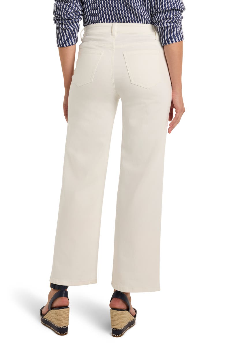 NIC+ZOE Forward Seam Wide Leg Ankle Jeans, Alternate, color, Paper White