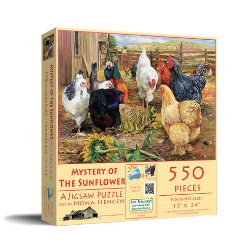 Mystery of the Sunflower 550 piece Jigsaw Puzzle for Adults