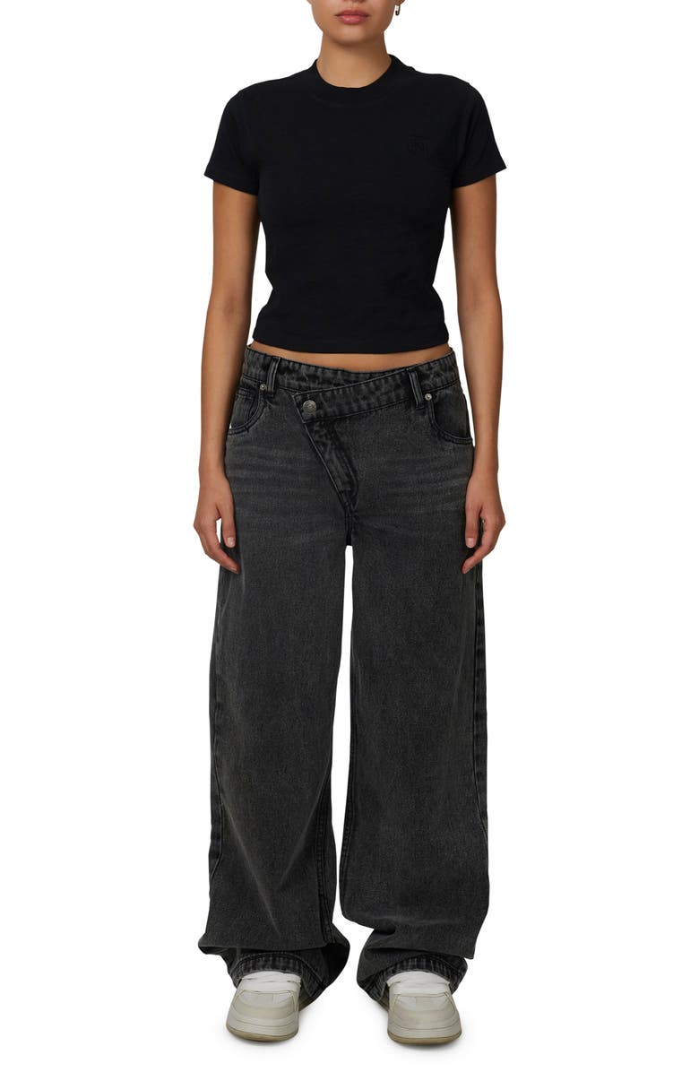 Good For Nothing Baggy Vintage Wash  Denim Jeans, Alternate, color, Black