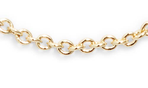 The Sis Kiss Skinny Cable Chain Necklace In Gold