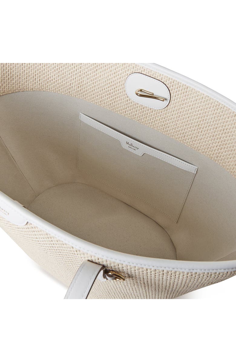 Mulberry Raffia Basket Tote, Alternate, color, White