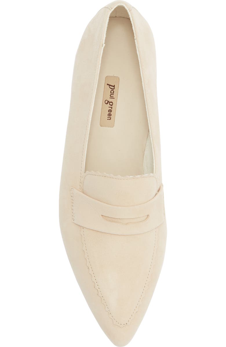 Paul Green Penny Loafer, Alternate, color, Biscuit Suede