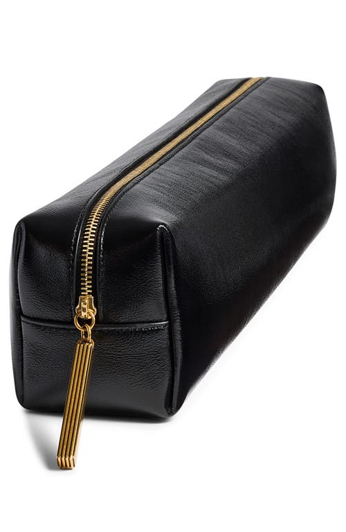 Khaite Kye Leather Pencil Case In Black