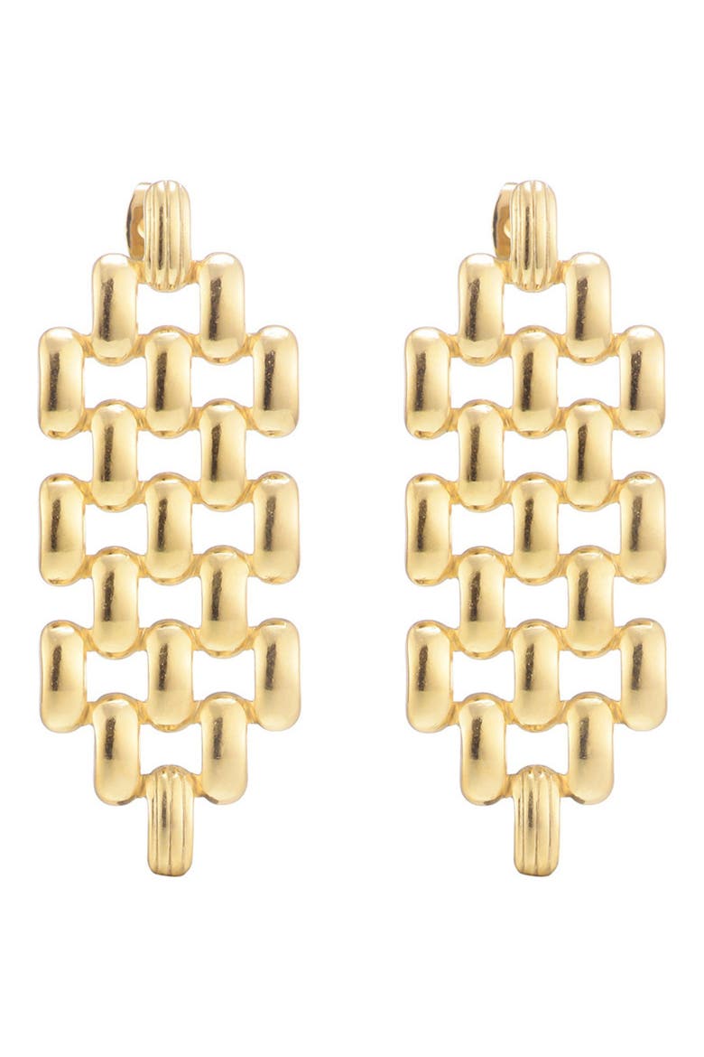 Tarnish Resistant Chandelier Earrings, Alternate, color, GOLD