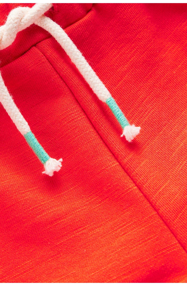 Mini Boden Kids' Pompom Trim Cotton Jersey Shorts, Alternate, color, 