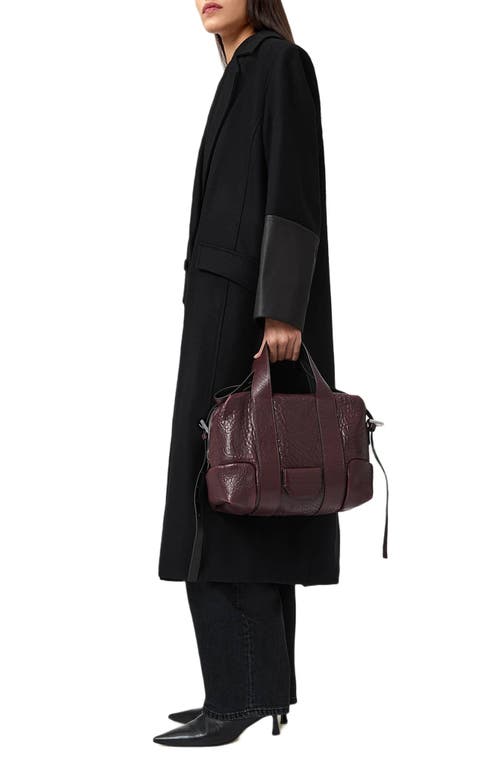 Allsaints Ares Leather Satchel In Brown