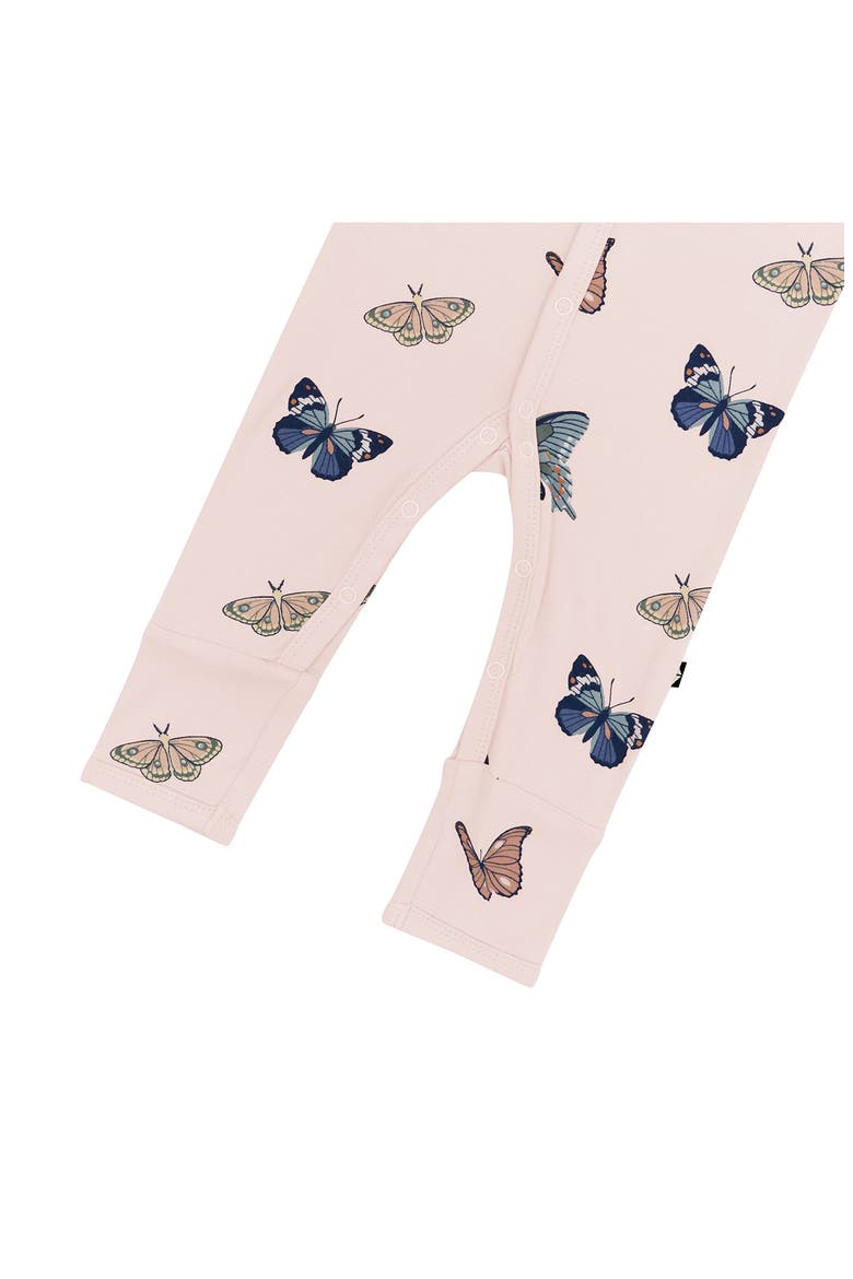 Blush Butterfly Snap-Up Romper, Alternate, color, BLUSH BUTTERFLY