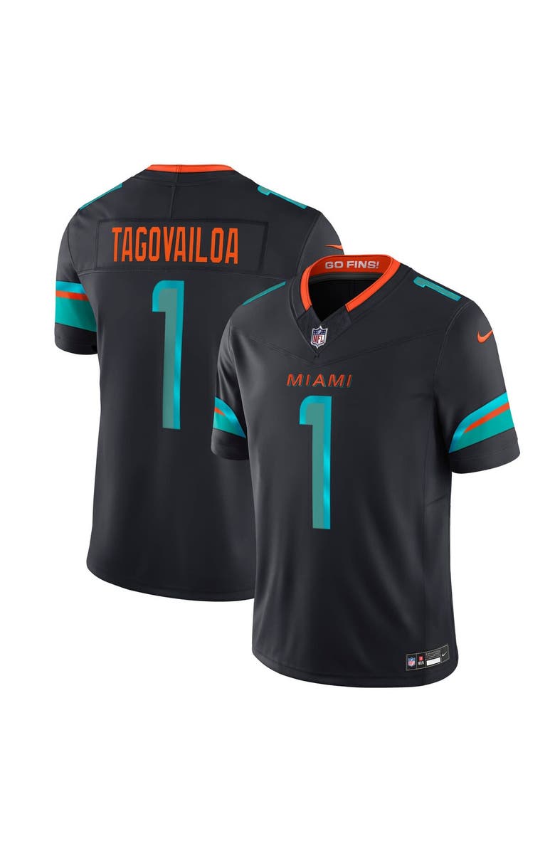 Nike Men's Nike Tua Tagovailoa Pitch Blue Miami Dolphins 2025 Rivalries Collection Limited Jersey, Main, color, Navy