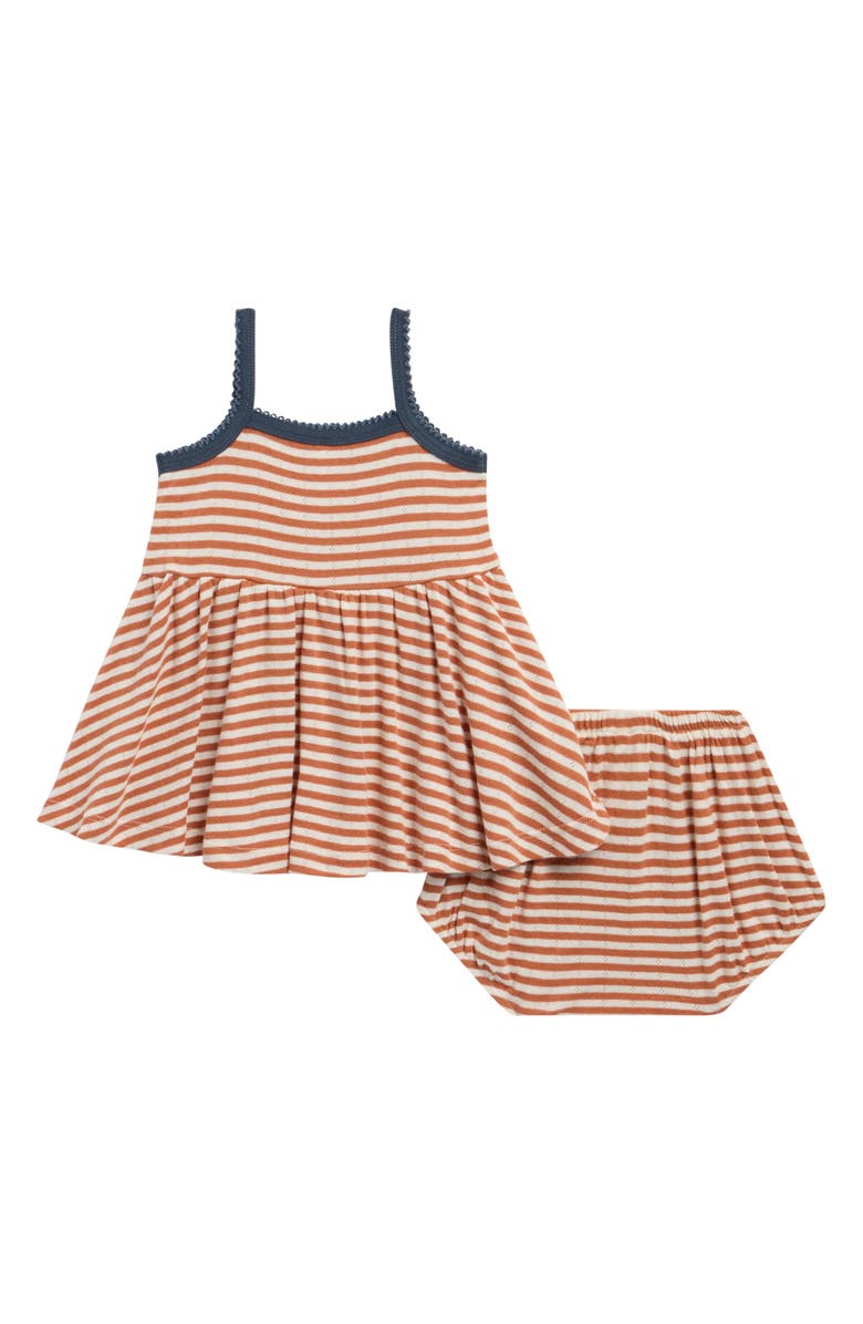 Rylee + Cru Lea Poppy Stripe Sleeveless Dress, Alternate, color, Poppy