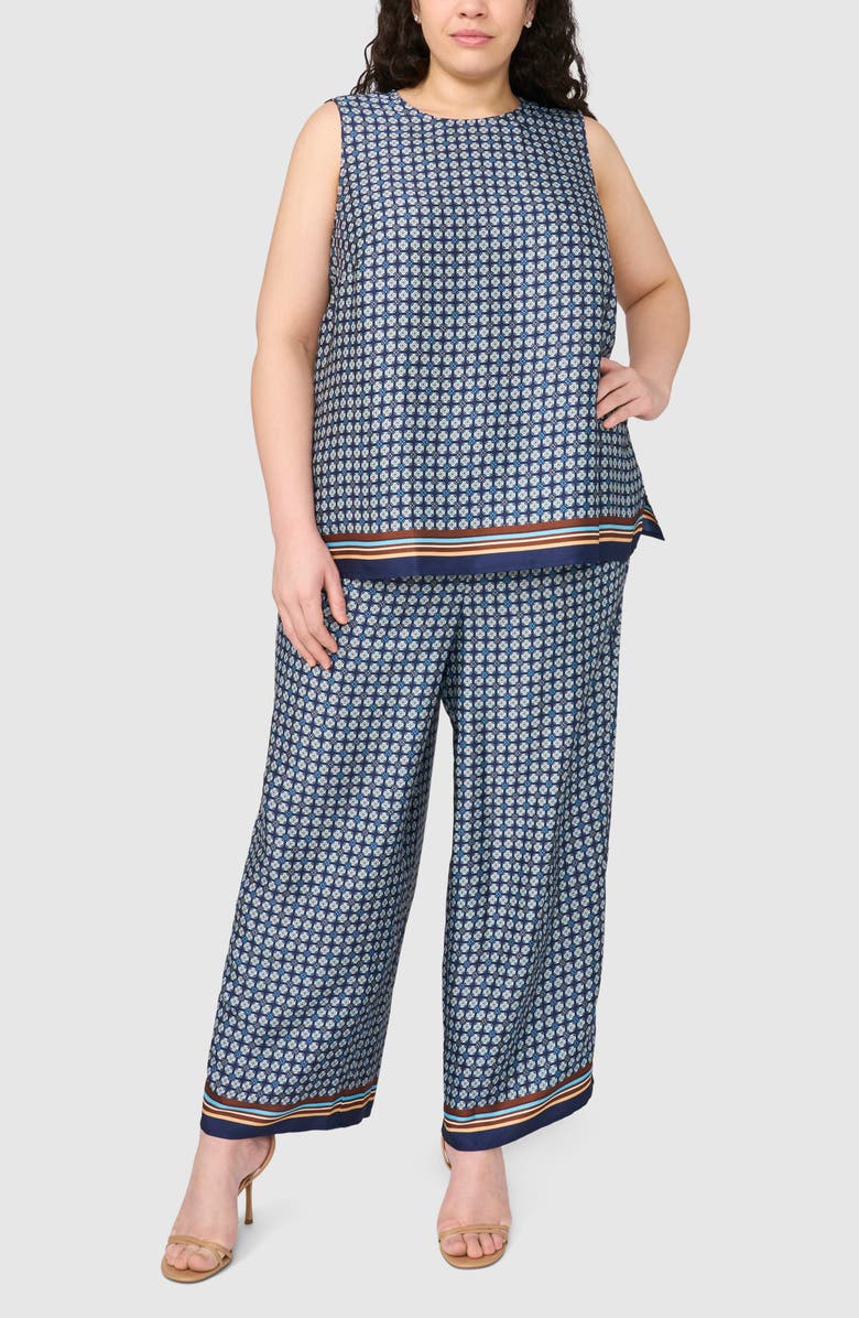 Halogen<sup>®</sup> Medallion Print Tank, Alternate, color, Classic Navy