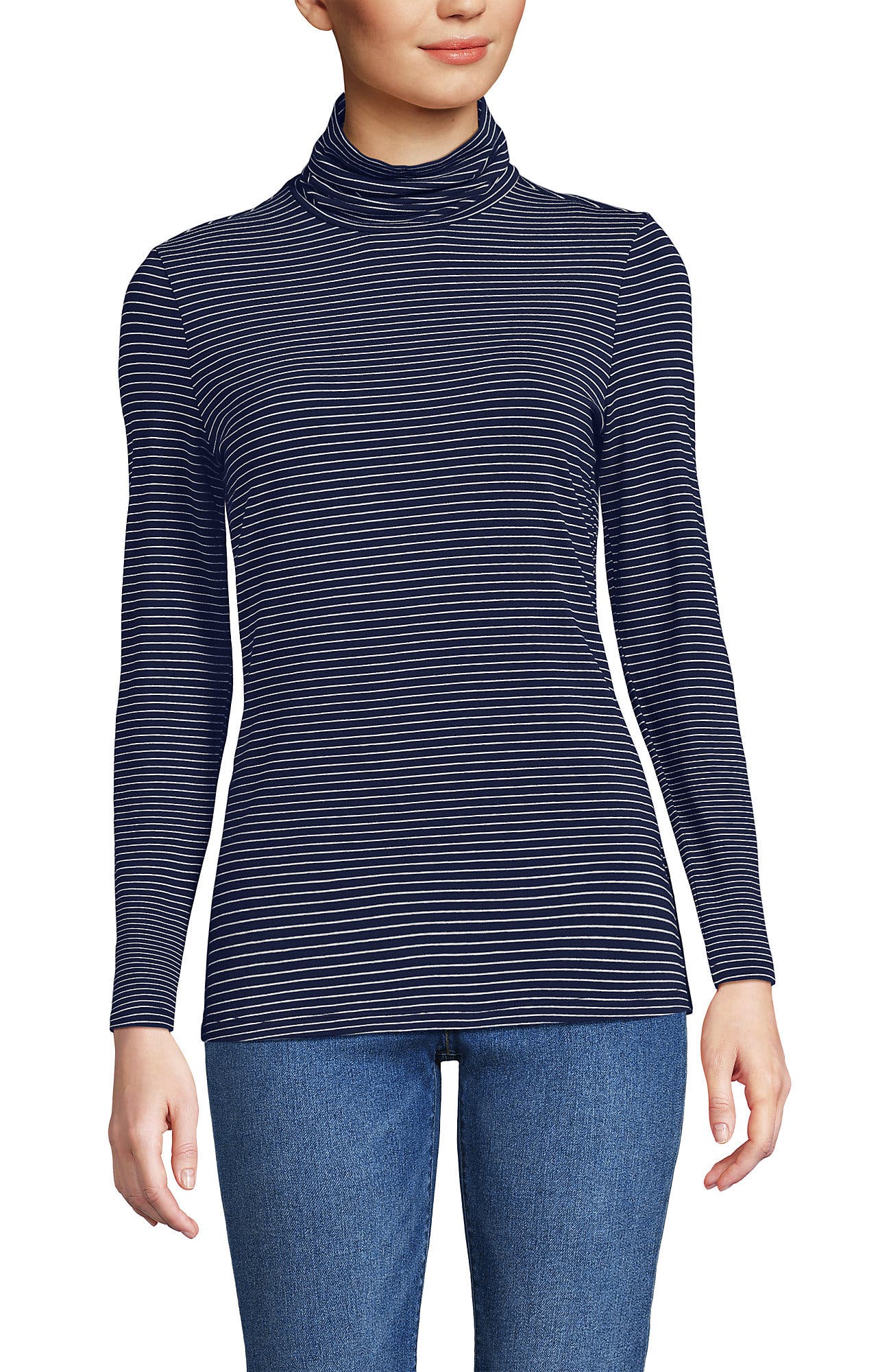 Deep Sea Navy Thin Stripe